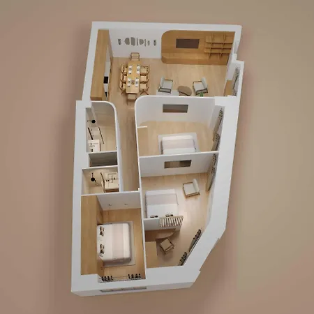 דירה Elegant With Ac - 3br-6p- Montorgueil